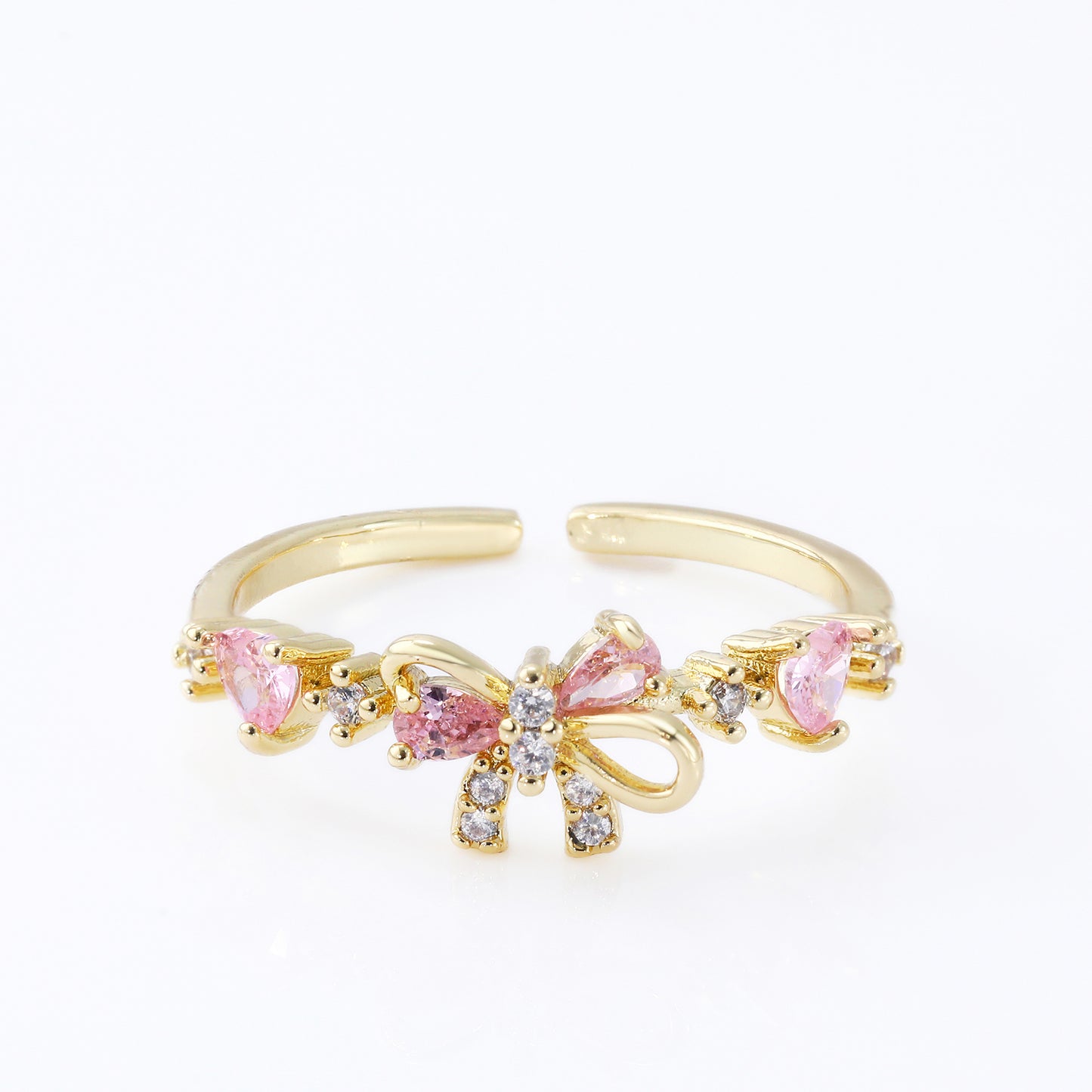 18K Gold Plated BowTie Ring