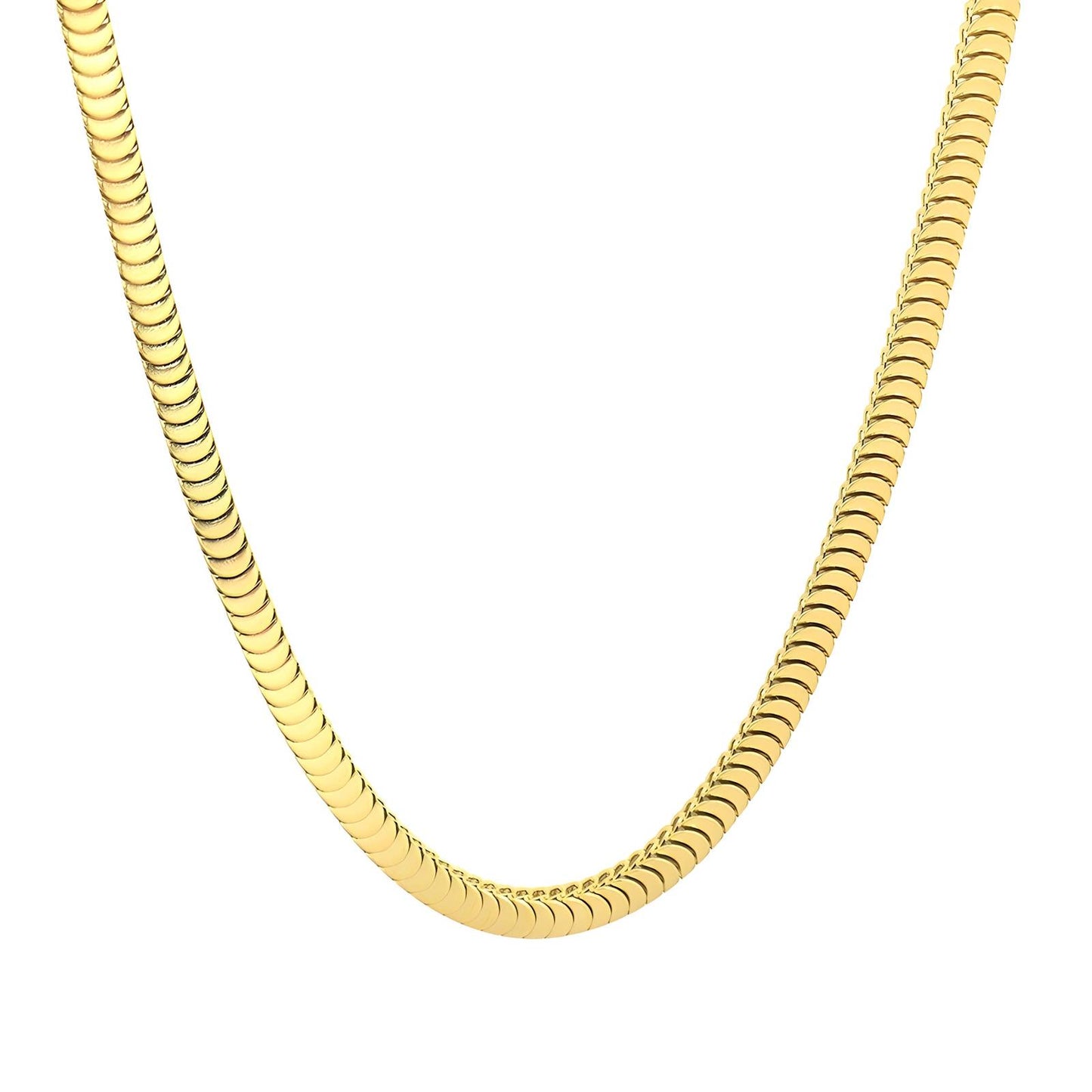 18K gold plated Stainless steel snake necklace