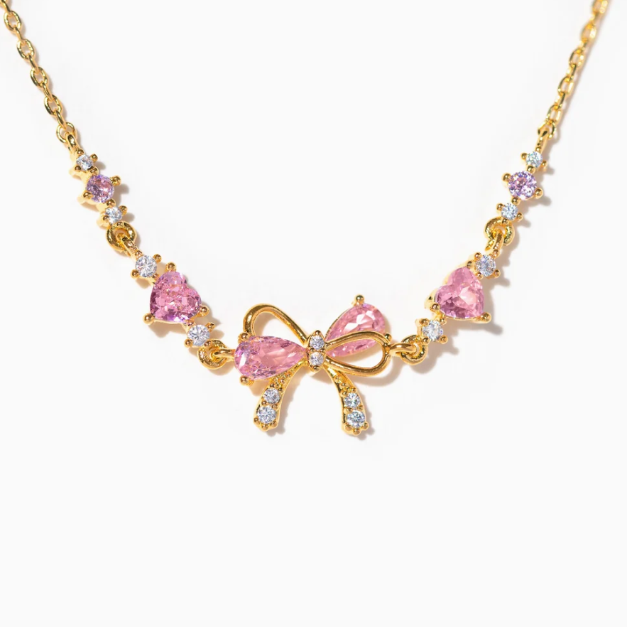 18K Gold Plated BowTie Necklace