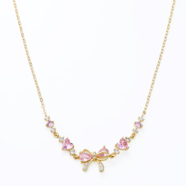 14K Gold Plated BowTie Necklace
