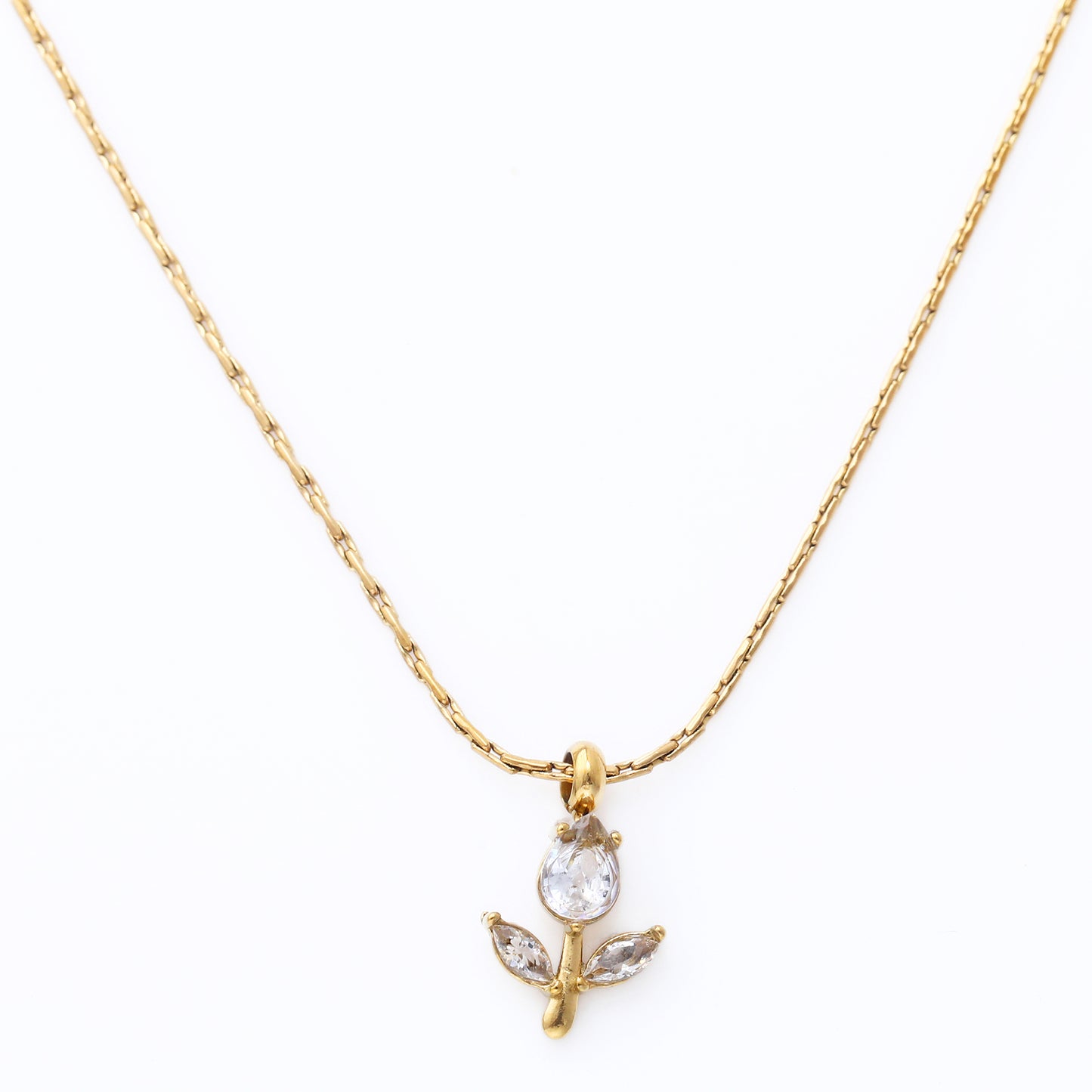 18K Gold Plated Rose Necklace