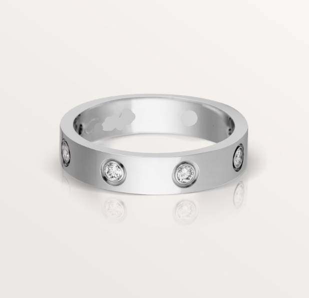 18K gold plated love ring silver stainless steel UAE Jewelique