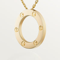 18K gold plated screw necklace gold 50cm stainless steel UAE Jewelique