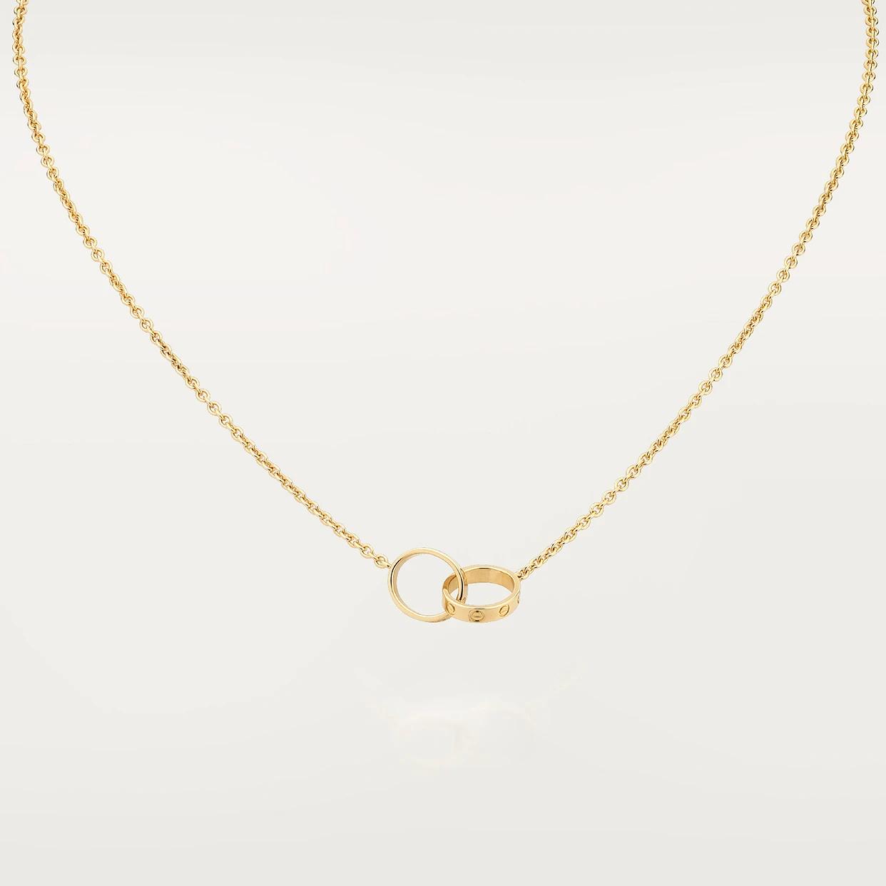 18K gold plated screw rings necklace worn UAE Jewelique