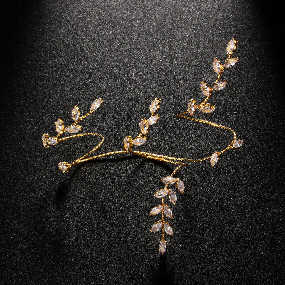 18K gold plated triple ring chain flat lay UAE