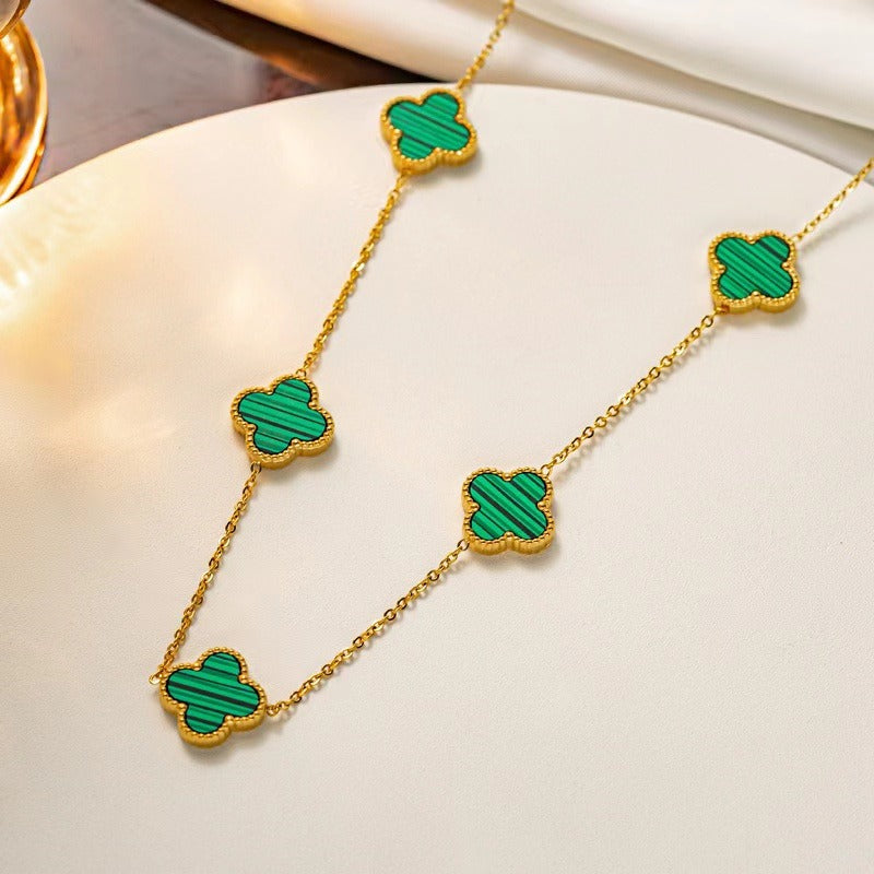 18K gold plated VC chain necklace red variant UAE Jewelique
