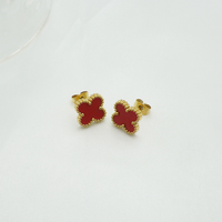 18K Gold Plated VC Earrings