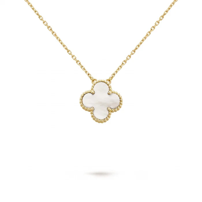 18K gold plated VC necklace close-up UAE jewelry