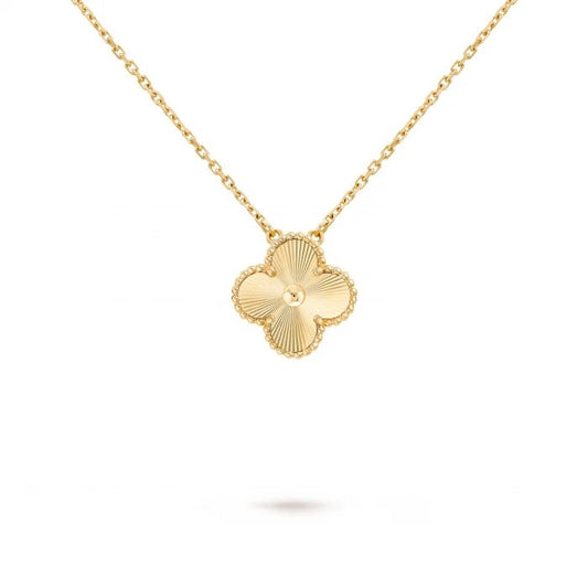 18K gold plated VC necklace gold four leaf clover UAE Jewelique