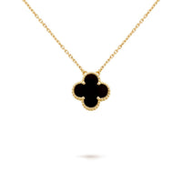 18K gold plated VC necklace green variant stainless steel UAE