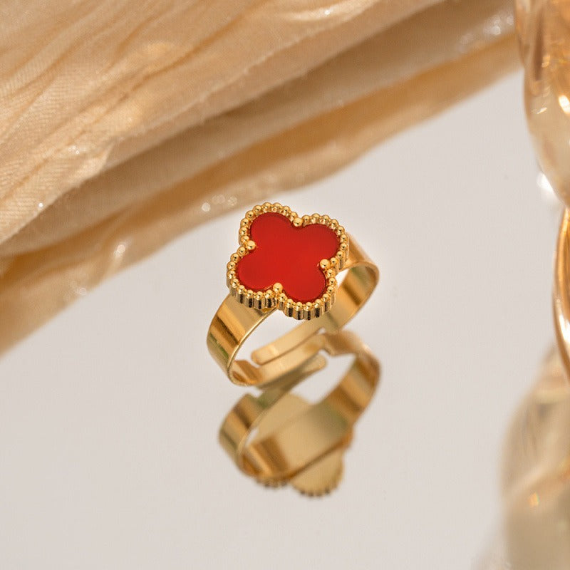 18K gold plated VC ring green variant UAE Jewelique