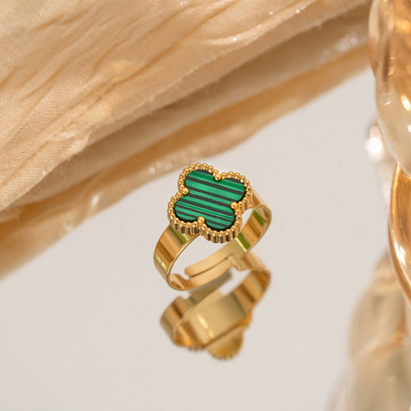 18K gold plated VC ring red variant stainless steel UAE