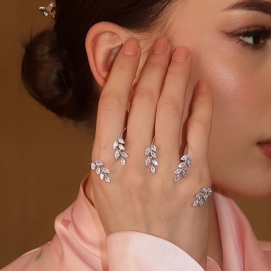 18K Gold Plated 5 Ring Chain