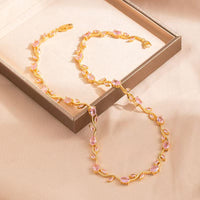 18K Gold Plated Tulip Necklace
