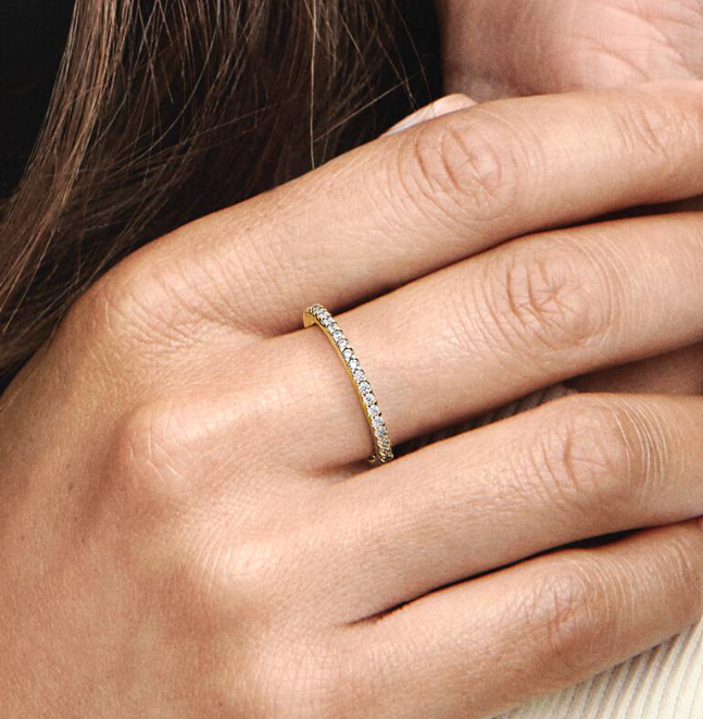 18K Gold Plated Tennis Ring