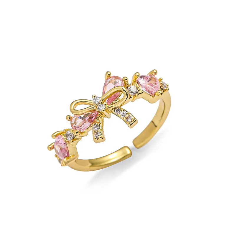 18K Gold Plated BowTie Ring