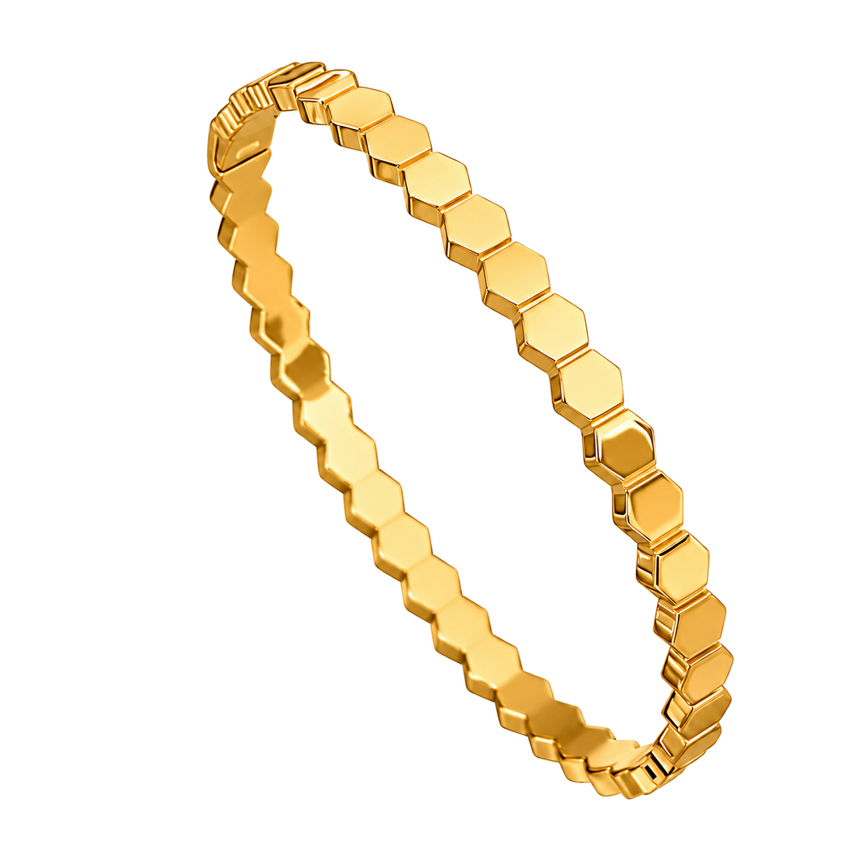 18K Gold Plated Bee Bangle — bee1 | Jewelique UAE