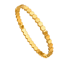 18K Gold Plated Bee Bangle — bee1 | Jewelique UAE