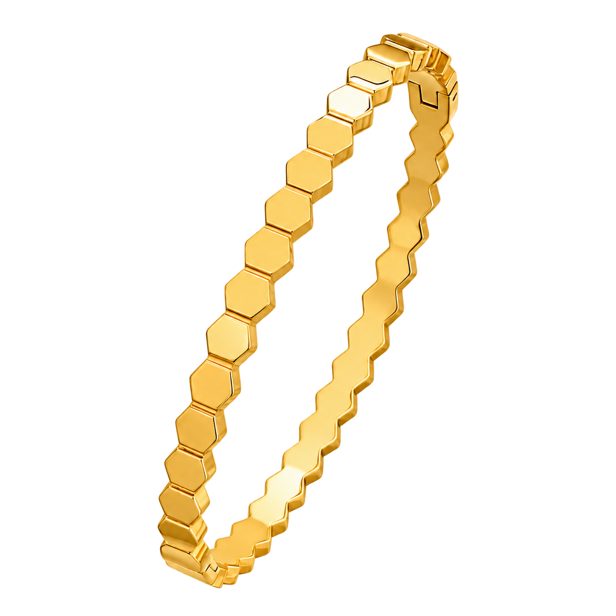 18K Gold Plated Bee Bangle — bee2 | Jewelique UAE