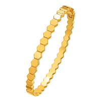 18K Gold Plated Bee Bangle — bee2 | Jewelique UAE