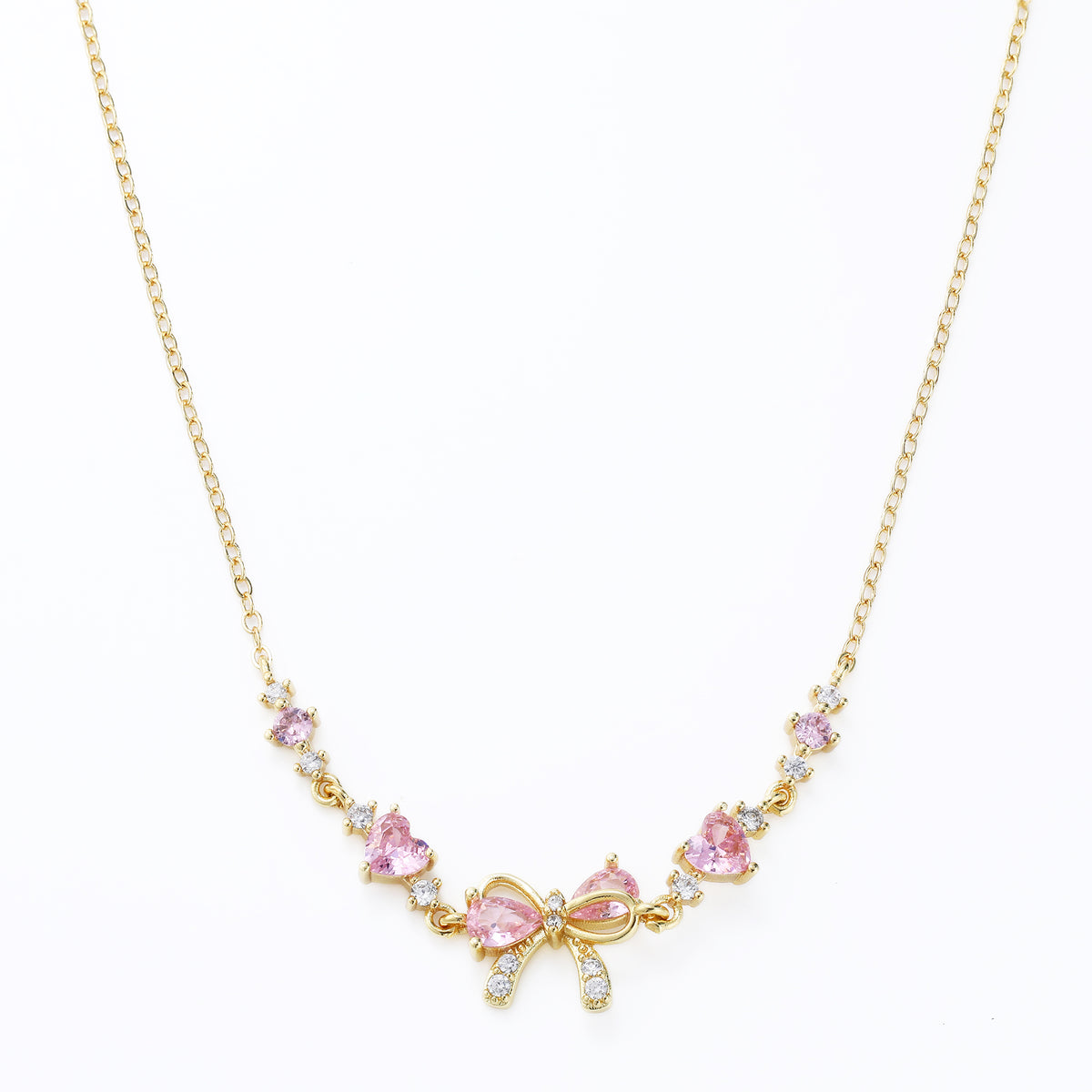 18K Gold Plated Bow Tie Necklace | Jewelique UAE