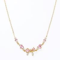 18K Gold Plated Bow Tie Necklace | Jewelique UAE