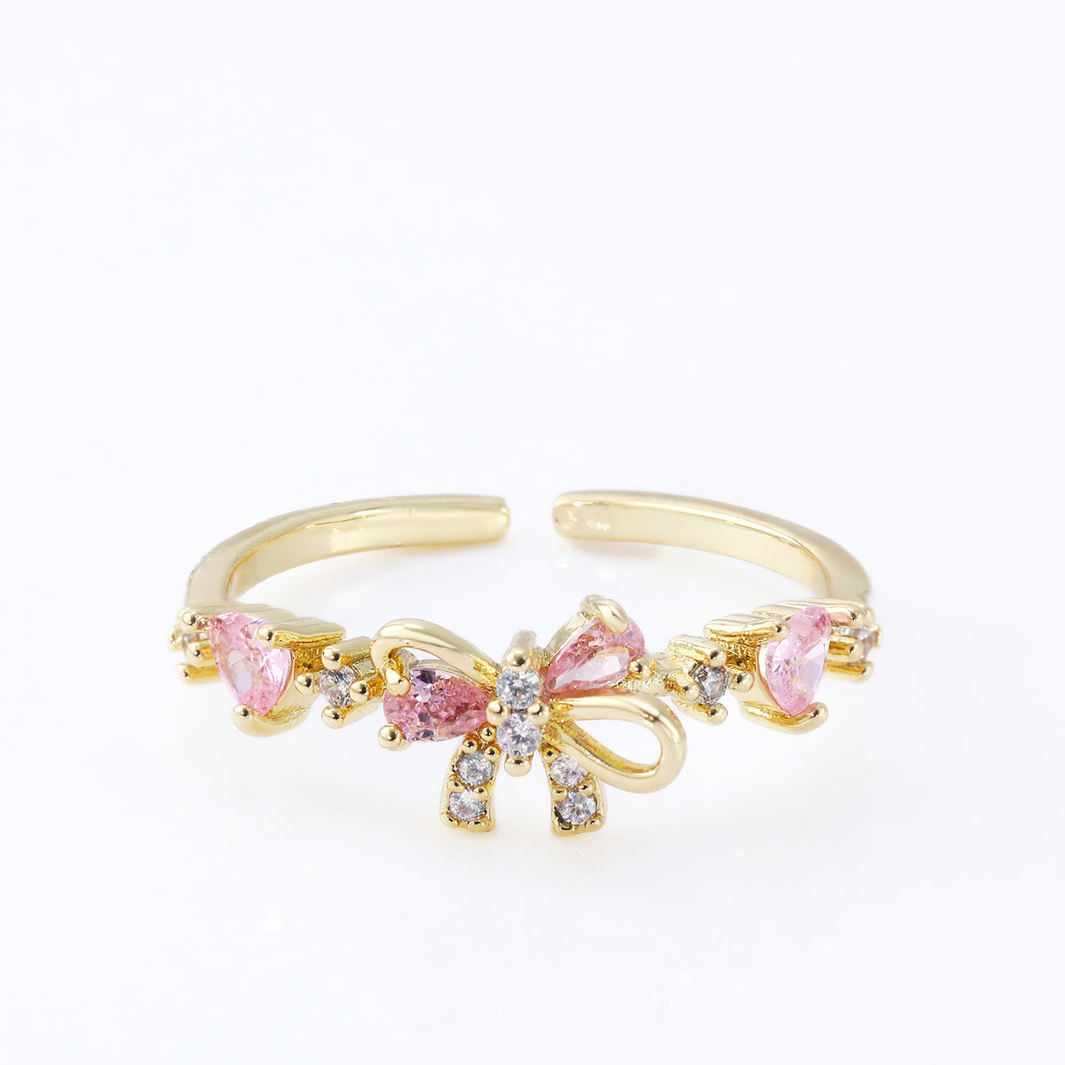 18K Gold Plated Bow Tie Ring | Jewelique UAE