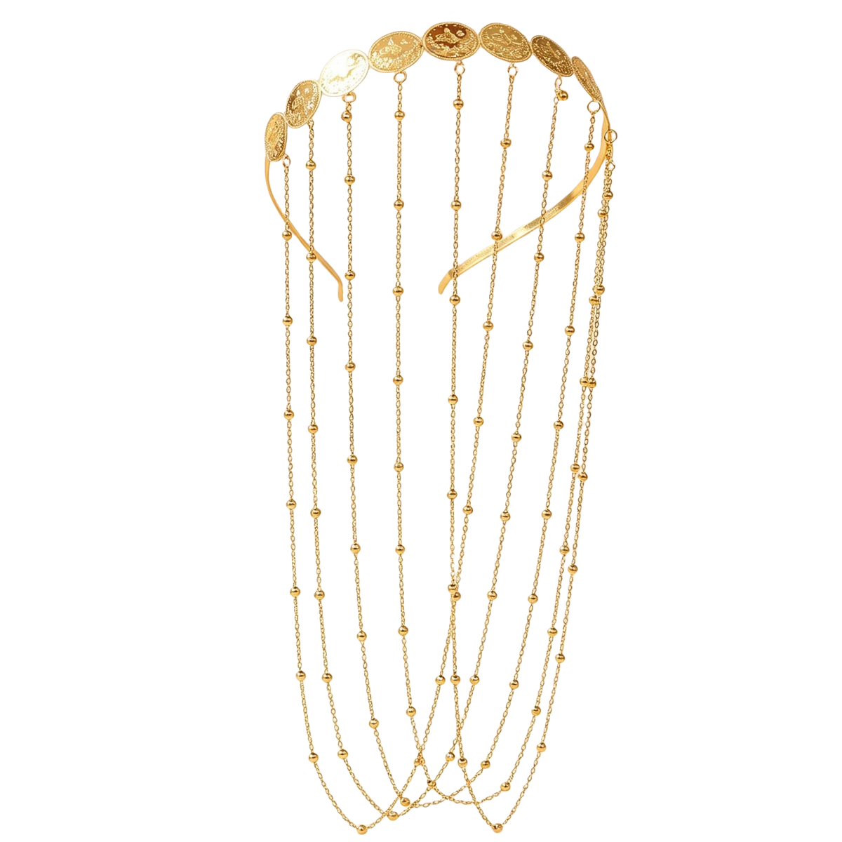 18K Gold Plated Emirati Hiyar — front | Jewelique UAE