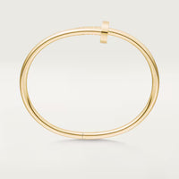 18K Gold Plated Nail Bangle in gold — without stones | Jewelique UAE