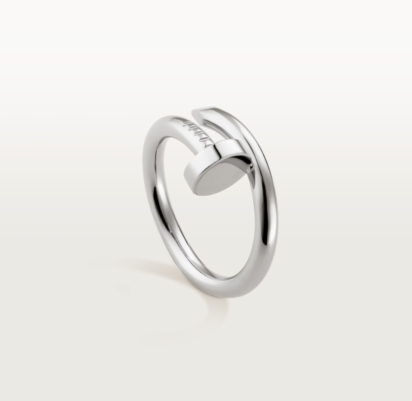 18K Gold Plated Nail Ring in silver | Jewelique UAE