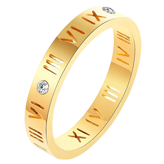 18K Gold Plated Romanian Ring | Jewelique UAE
