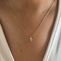 18K Gold Plated Rose Necklace | Jewelique UAE