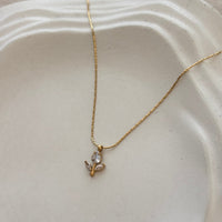 18K Gold Plated Rose Necklace | Jewelique UAE