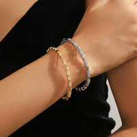 18K Gold Plated S Bangle | Jewelique UAE