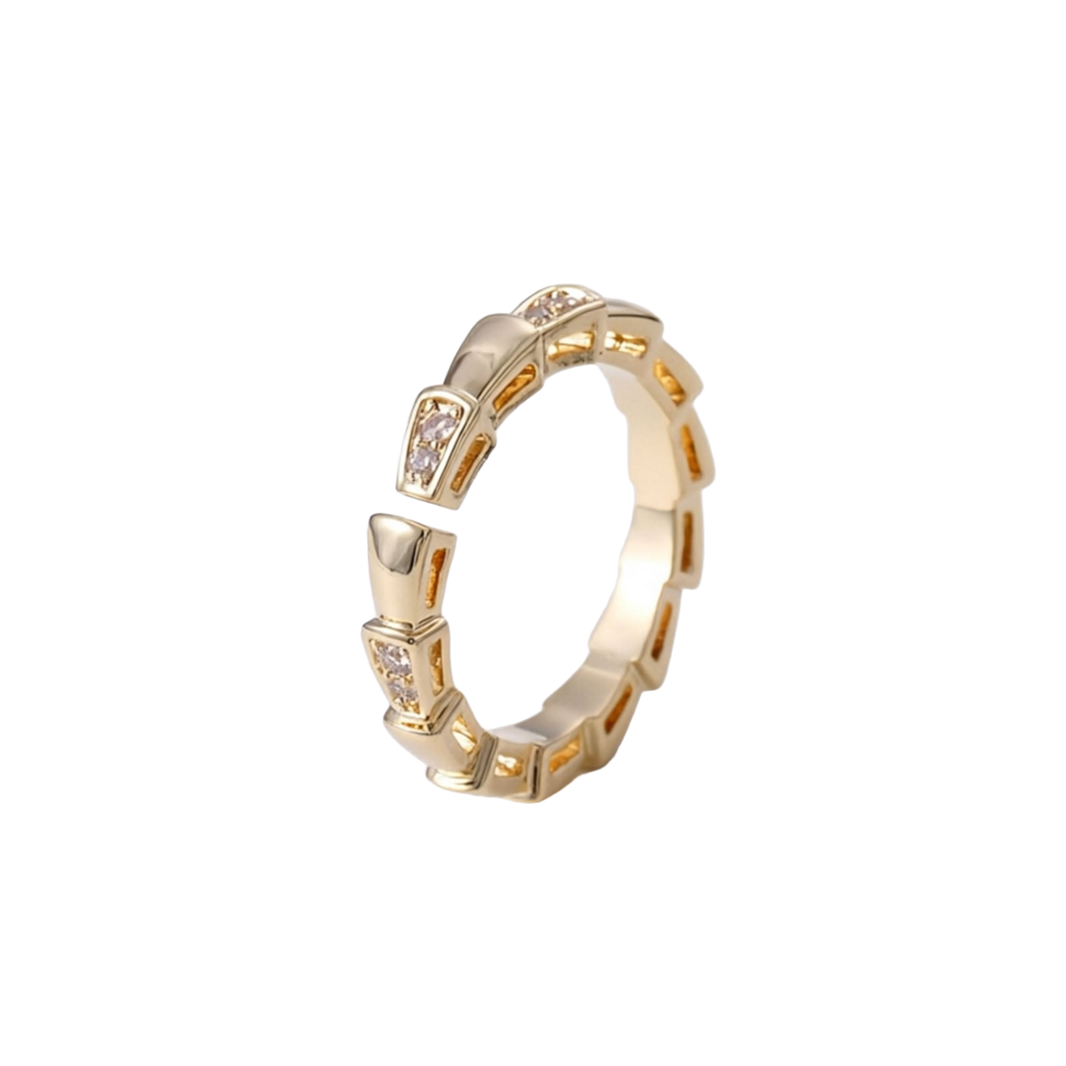 18K Gold Plated S Ring | Jewelique UAE