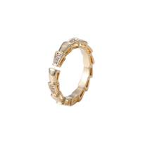 18K Gold Plated S Ring | Jewelique UAE
