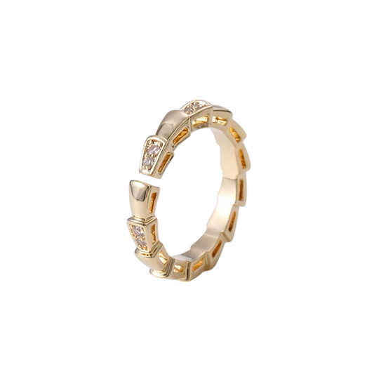 18K Gold Plated S Ring | Jewelique UAE