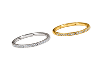 18K Gold Plated Tennis Ring | Jewelique UAE