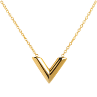 18K Gold Plated V Necklace | Jewelique UAE