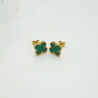 18K Gold Plated VC Earrings | Jewelique UAE