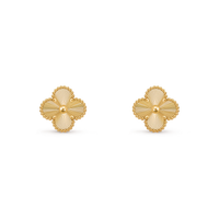18K Gold Plated VC Earrings in gold | Jewelique UAE