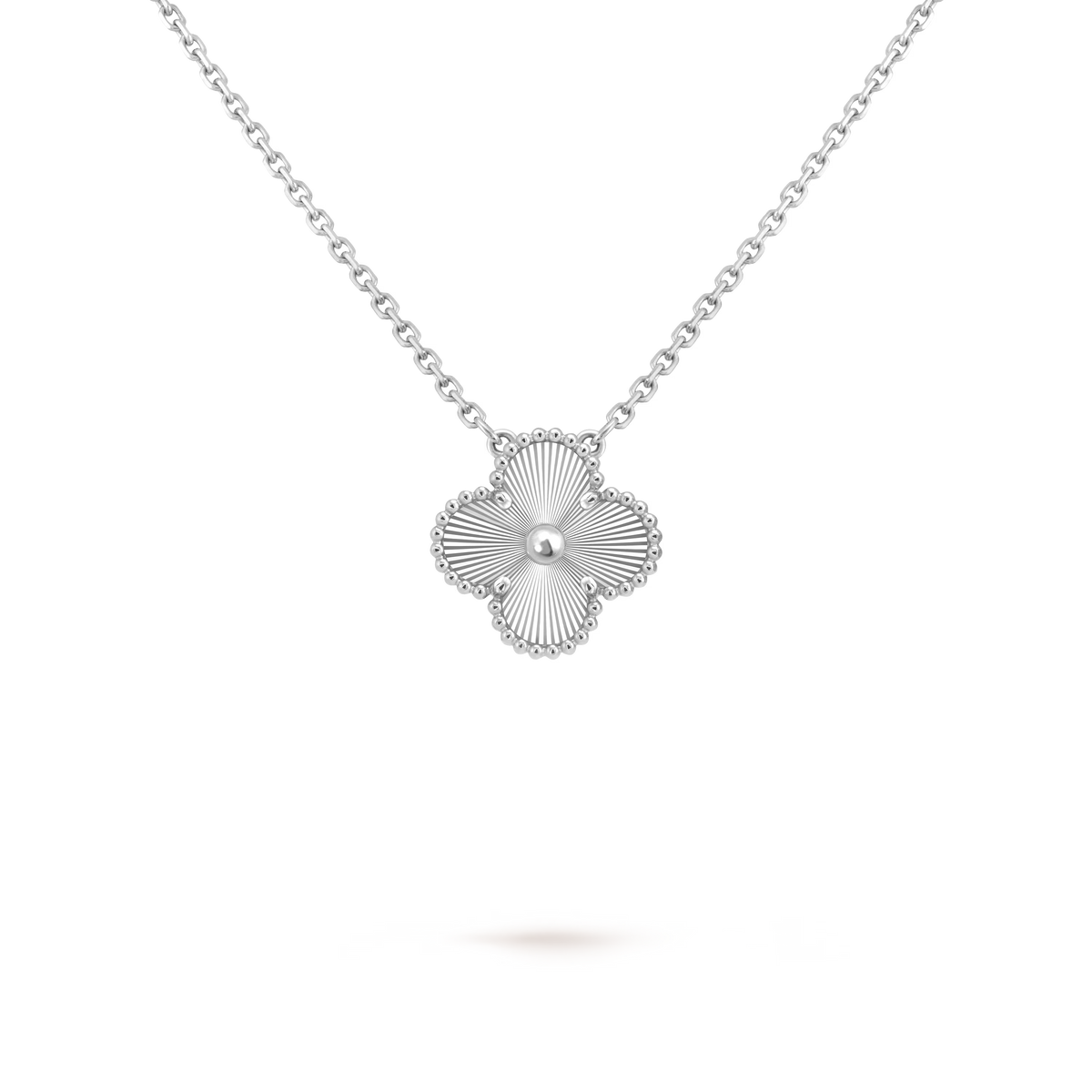 18K Gold Plated VC Necklace in silver | Jewelique UAE