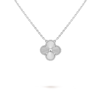 18K Gold Plated VC Necklace in silver | Jewelique UAE