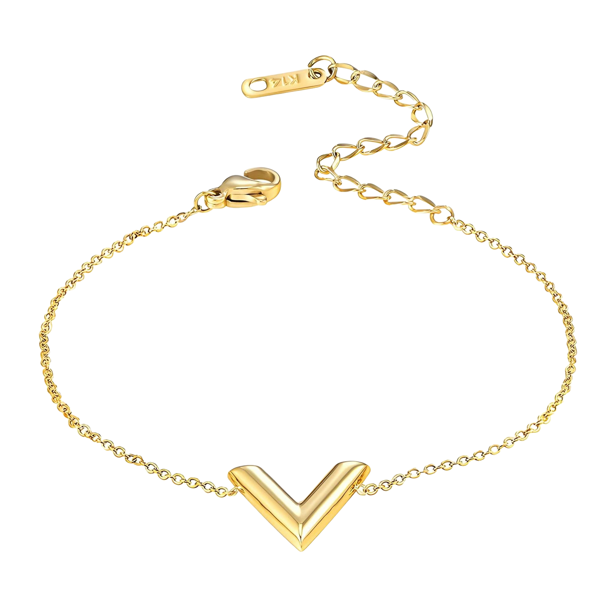 v bracelet on transparent background